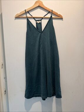 Urban Outfitters Teal Green Mini Slip Dress